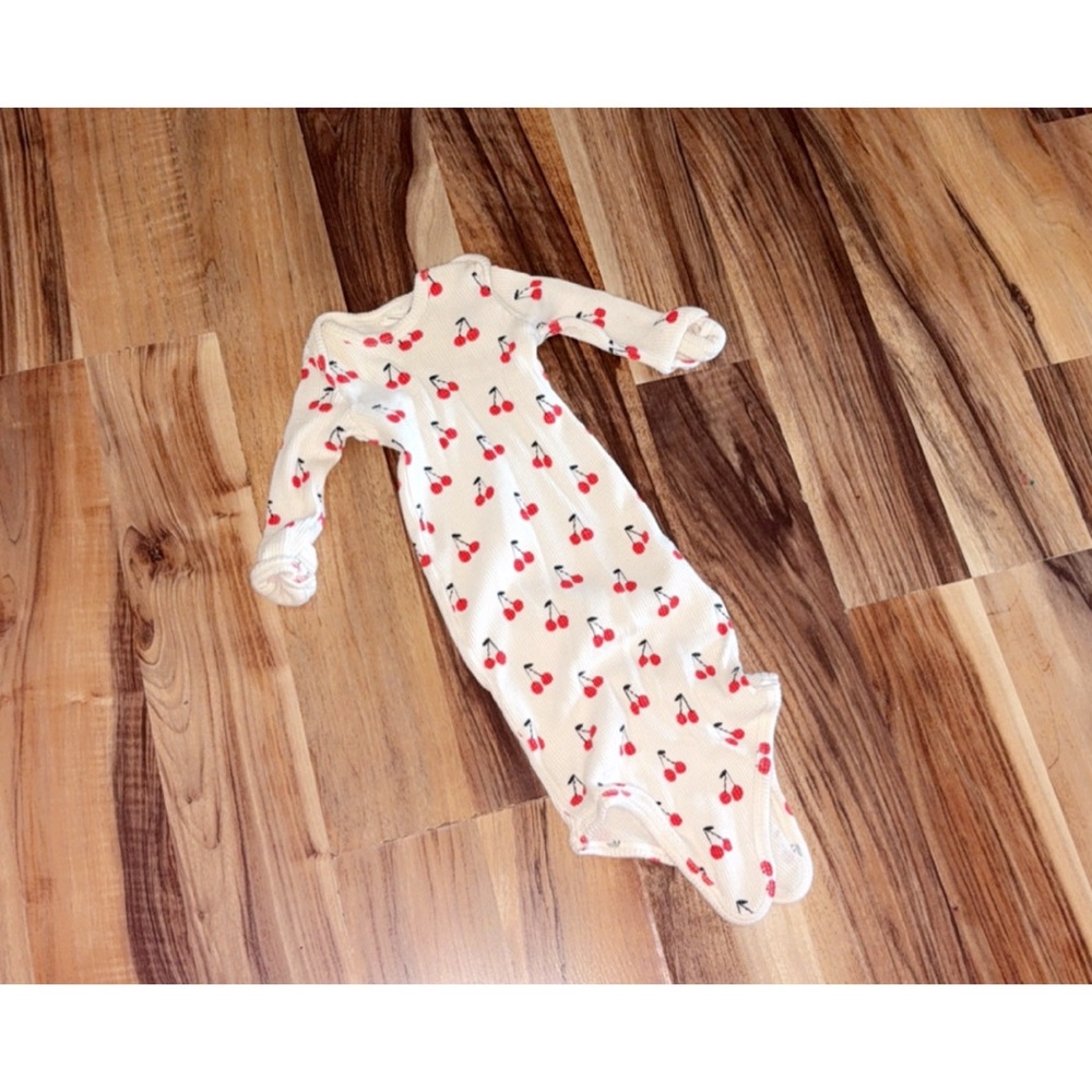 Cherry Print Baby Sleep Gown